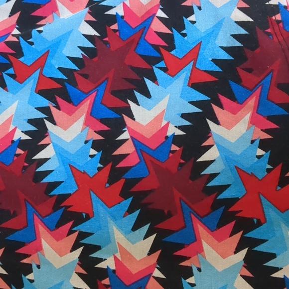 LuLaRoe Fourth of July Randy 3/4 Sleeve Baseball Tee, Stars, M, EUC - Picture 2 of 2